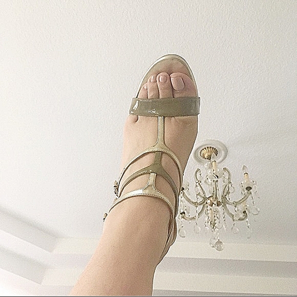 Gianvito Rossi metallic sandal heels - Picture 4 of 8